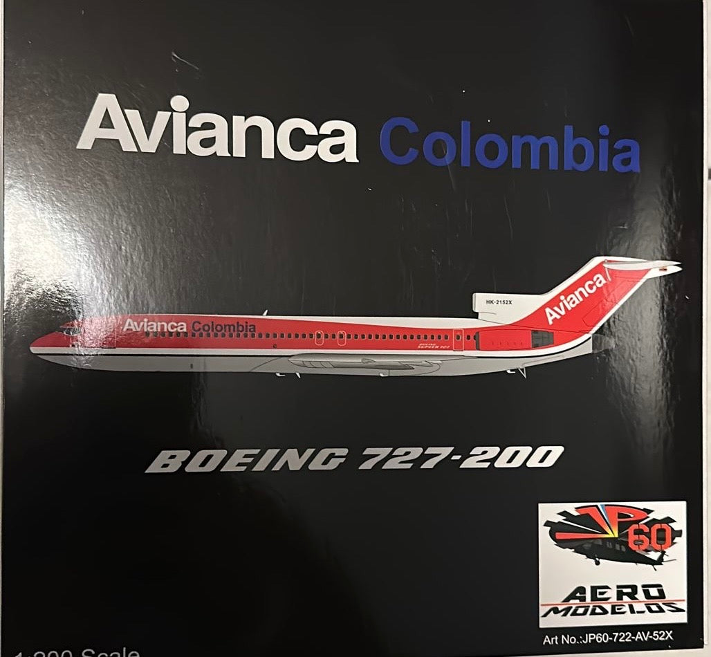 Avianca / Boeing B727-200 / HK-2152X / JP60-722-AV-52X / 1:200