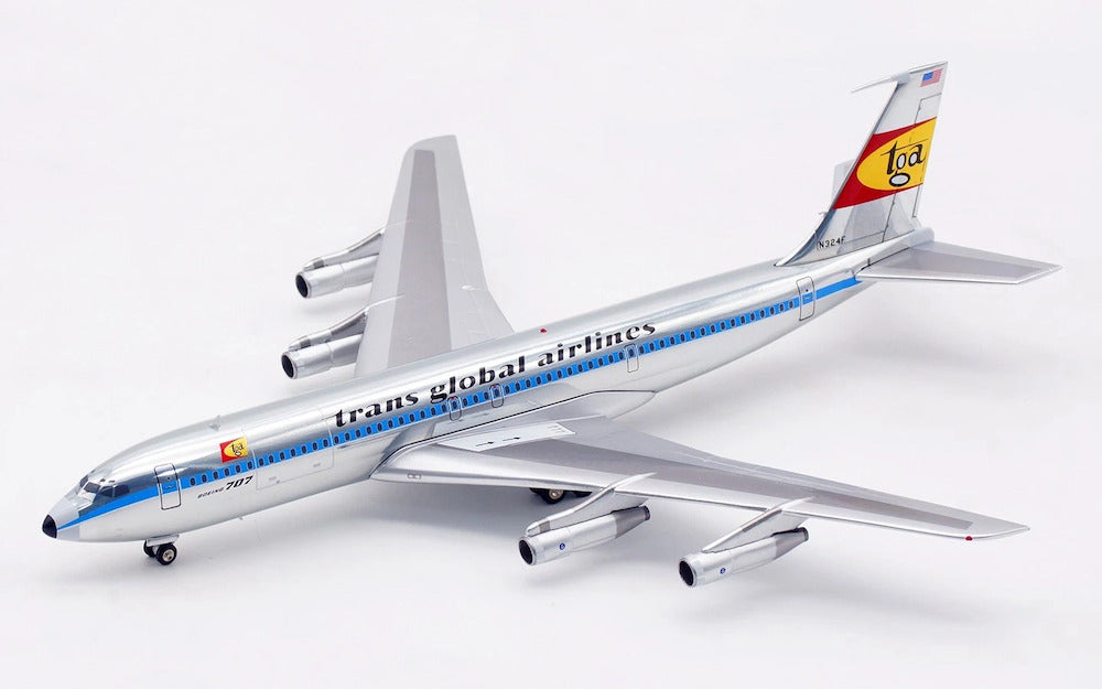 Trans Global Airlines / Boeing B707-300 / N324F / B-707-AIRPORT-55-P / elaviadormodels