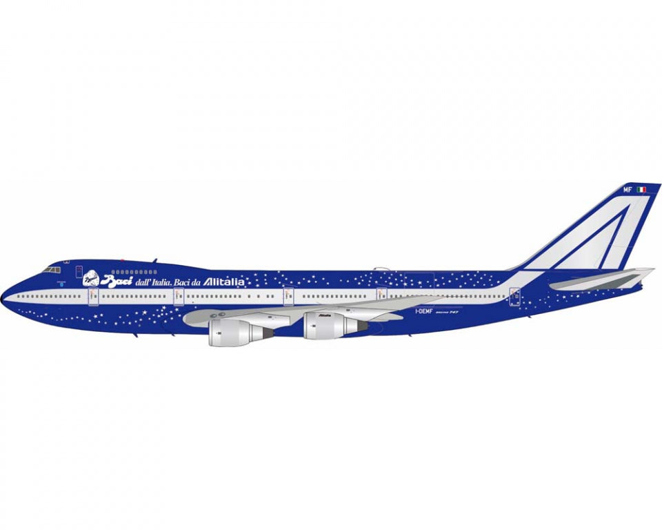 Alitalia / Boeing 747-200BM /  I-DEMF BACI / B-BACI-MF / 1:200 elaviadormodels