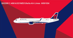 Delta Airlines A321NEO / N501DA / 202209 / 1:400 elaviadormodels
