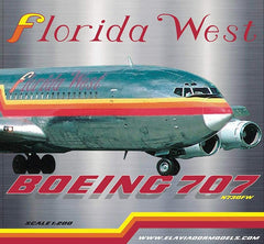 Florida West / Boeing B707-300 / N730FW / EAV730 / 1:200 elaviadormodels