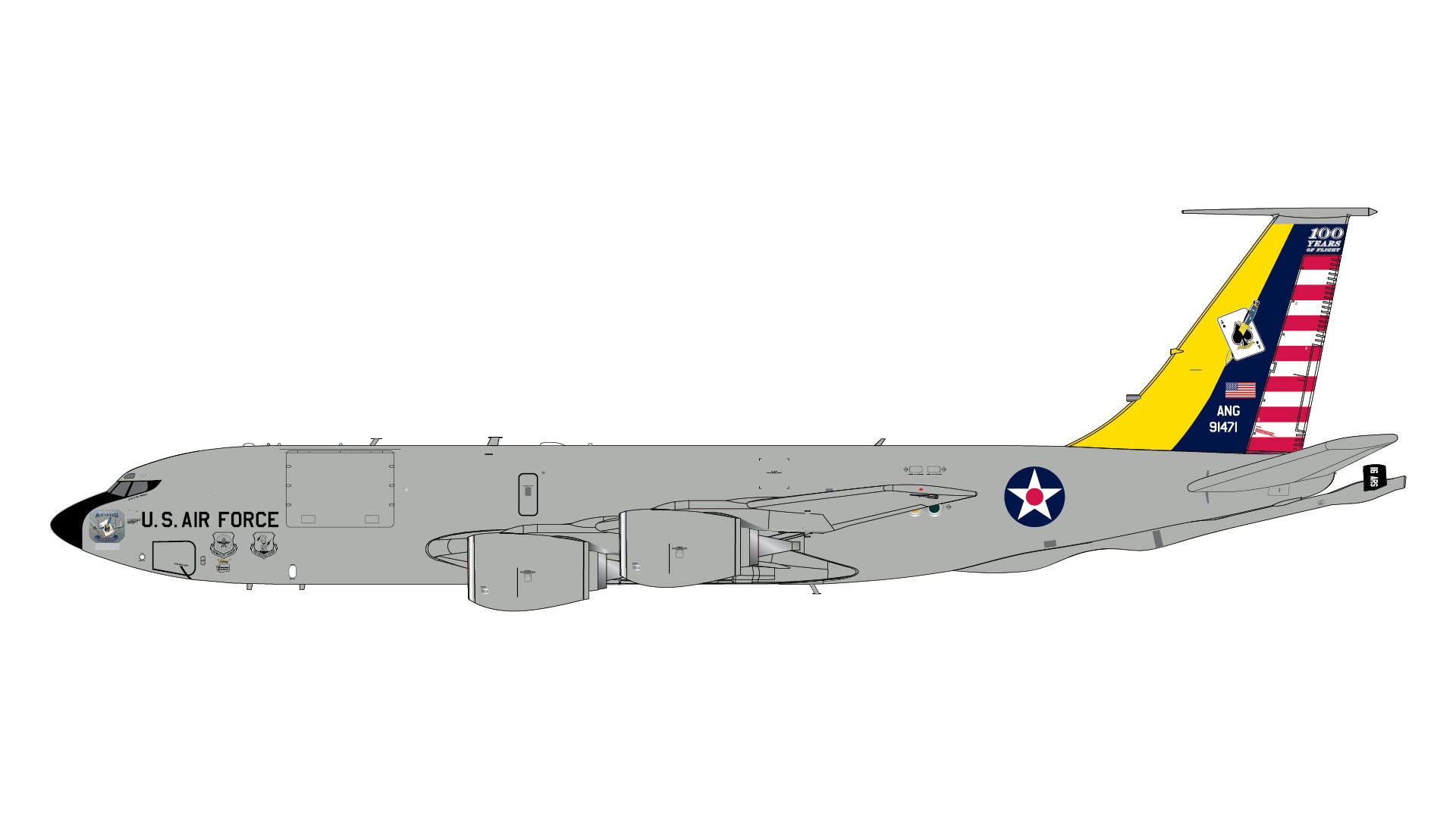U.S. Air Force / Boeing KC-135R Stratotanker (Washington Air National Guard) / 59-1471 / G2AFO1510 / 1:200 elaviadormodels