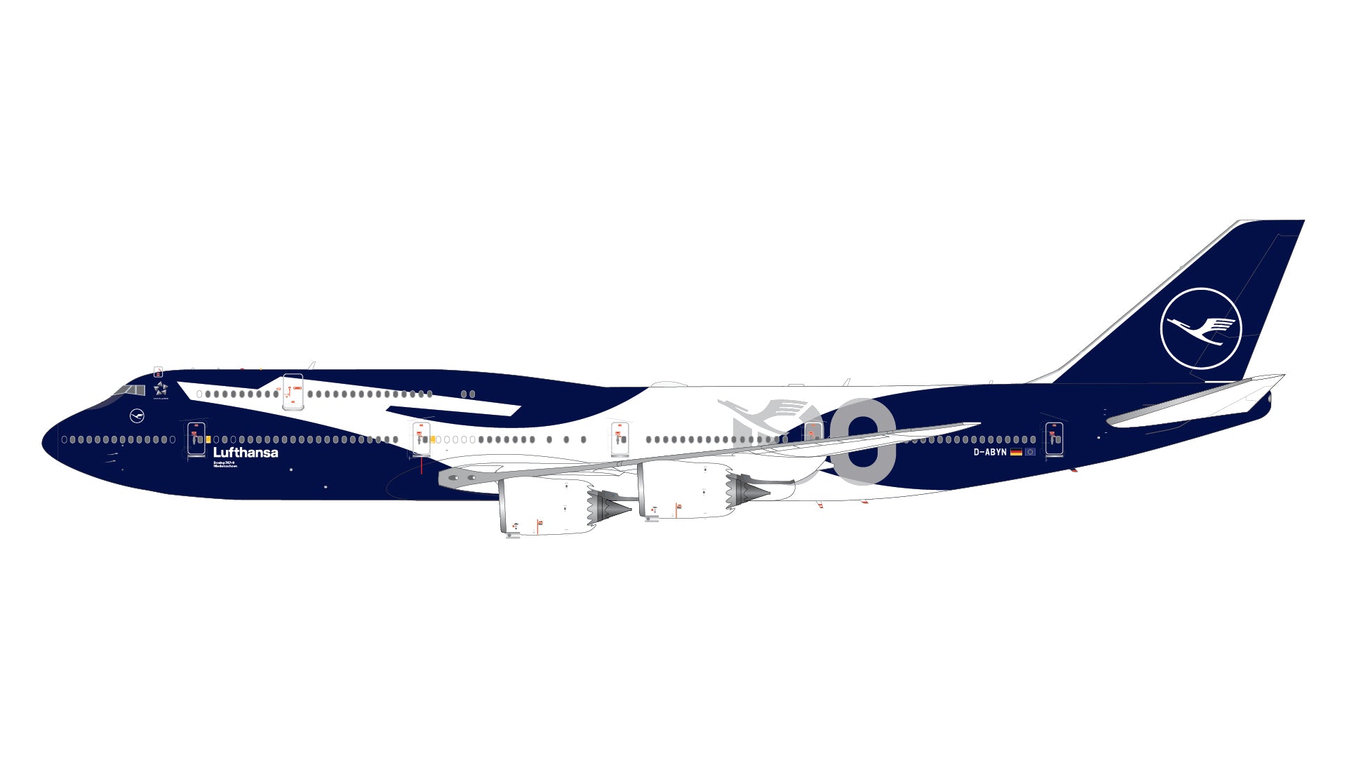Lufthansa ("100" Livery) / Boeing 747-8 / D-ABYN / G2DLH1513 / 1:200 elaviadormodels