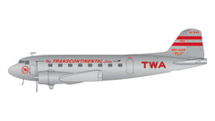 TWA (Transcontinental & Western Air) / Douglas DC-3 / NC1943 / G2TWA314 / 1:200 elaviadormodels gemini