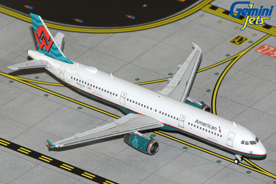 American Airlines ("America West" Heritage Livery) / Airbus A321-200 / N580UW / GJAAL2262 / 1:400 elaviadormodels