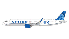 United Airlines (100 Years Livery) / Airbus A321neo / N44550 / GJUAL2424 / 1:400 elaviadormodels