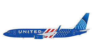 United Airlines (Stars and Stripes Livery) / Boeing 737-800W / N78285 / GJUAL2447 / 1:400 elaviadormodels