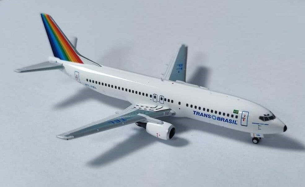 Trans Brasil / Boeing 737-400 / PT-TEL / HK23-001 / 1:400 elaviadormodels