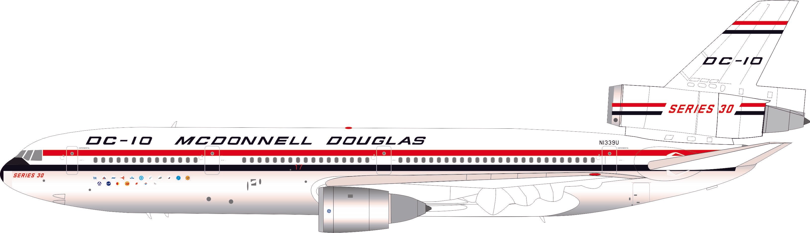 McDonnell Douglas House / McDonnell Douglas DC-10-30 / N1339U / IF103339UP / 1:200 elaviadormodels