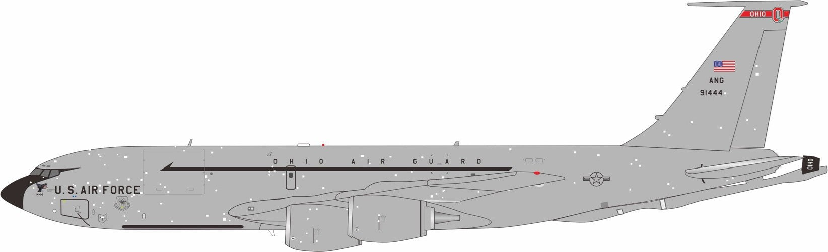 U.S. Air Force / Boeing KC-135R Stratotanker / 59-1444 / IF135USAF444 / 1:200 elaviadormodels