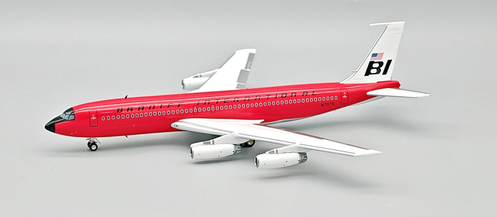 Braniff / Boeing 707-227 Super Jet (Red) / N7075 / IF702BN1125 / 1:200 elaviadormodels
