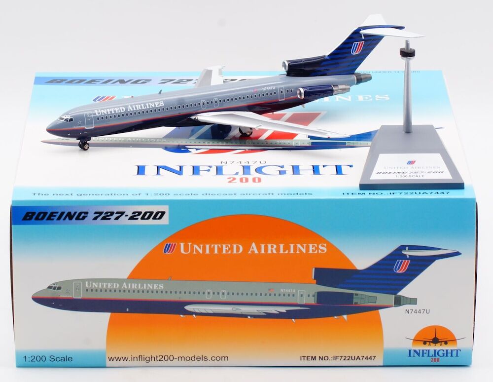 United Airlines / Boeing 727-200 / N7447U / IF722UA7447 / elaviadormodels