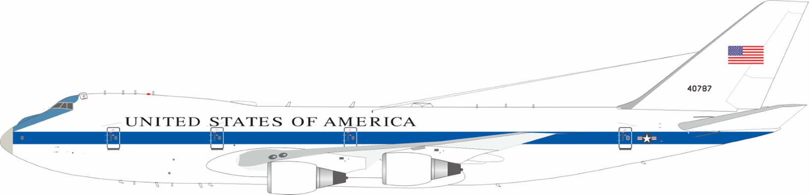 U.S. Air Force / Boeing E-4A / 74-0787 / IF742E4A0787 / 1:200 elaviadormodels