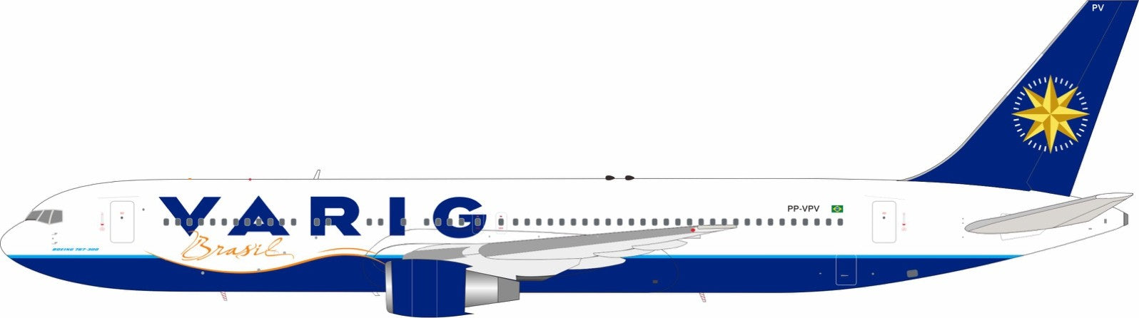 Varig / Boeing 767-300 / PP-VPV / IF763VG0726 / 1:200 elaviadormodels
