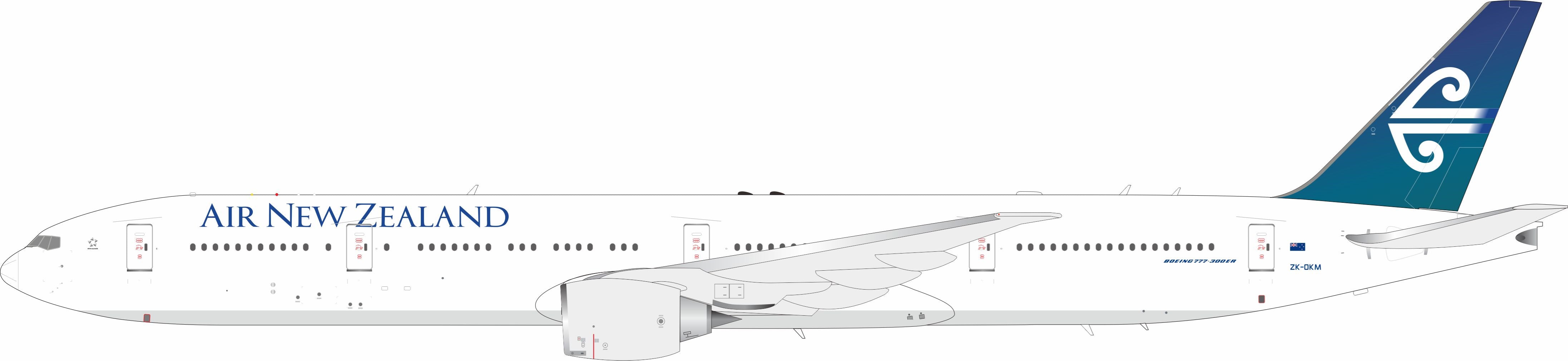 Air New Zealand / Boeing 777-300 /  ZK-OKM / IF773NZ1223 / elaviadormodels
