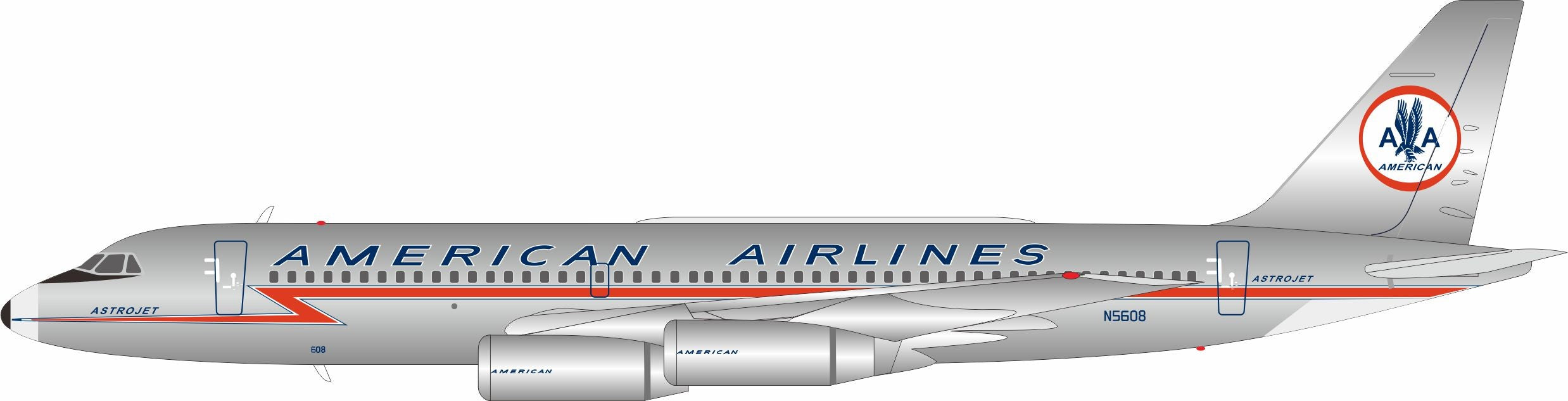 American Airlines / Convair 990 / N5608 / IF990AA0823P / 1:200