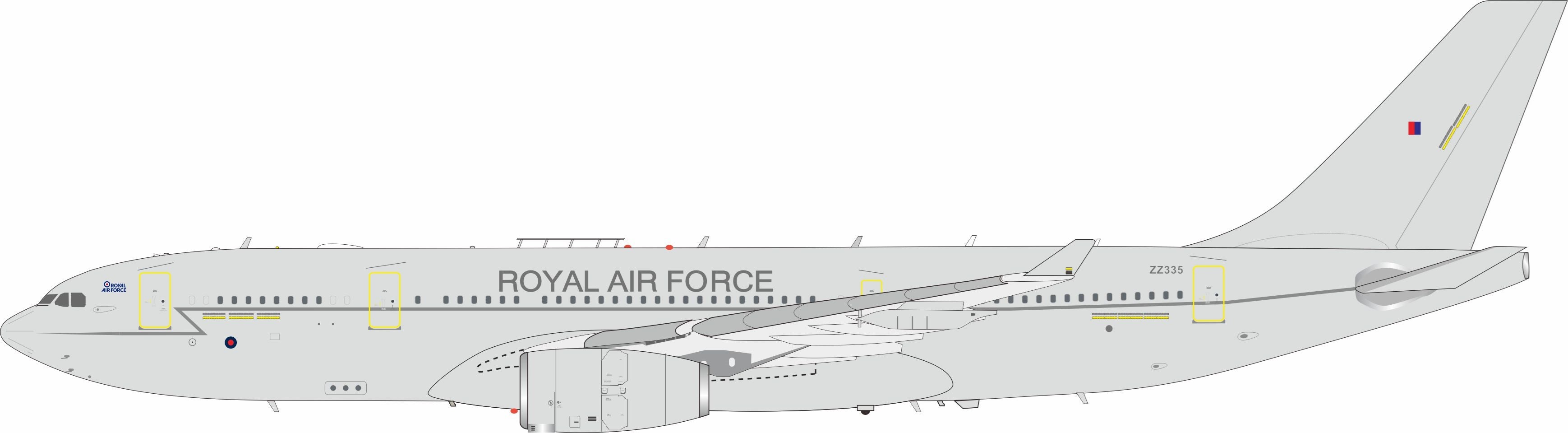 UK - Air Force / Airbus A330 Voyager KC3 (A330-203MRTT) / ZZ335 / IFMRTTRAF335 / 1:200 elaviadormodels