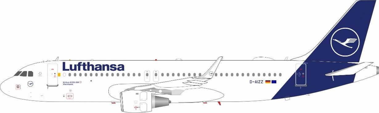 Lufthansa / Airbus A320-214 / D-AIZZ / JF-A320-068L / 1:200 elaviadormodels