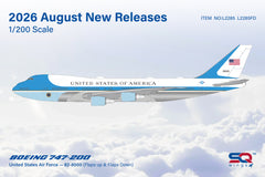 United States Air Force / Boeing B747-200 (Flaps Down) / 82-8000 / L2285FD / 1:200 elaviadormodels