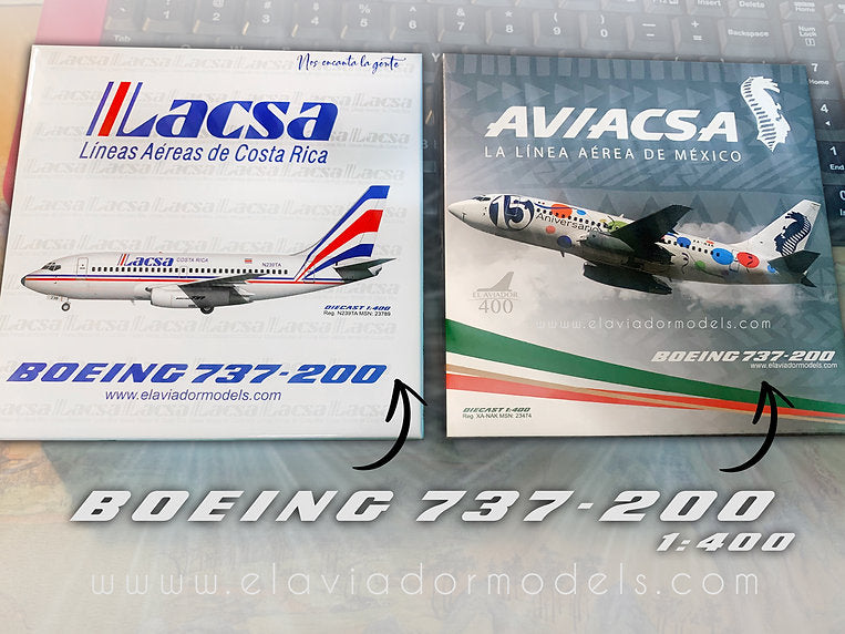 Lacsa / Boeing B737-200 / N239TA / EAV400-239 / 1:400 elaviadormodels
