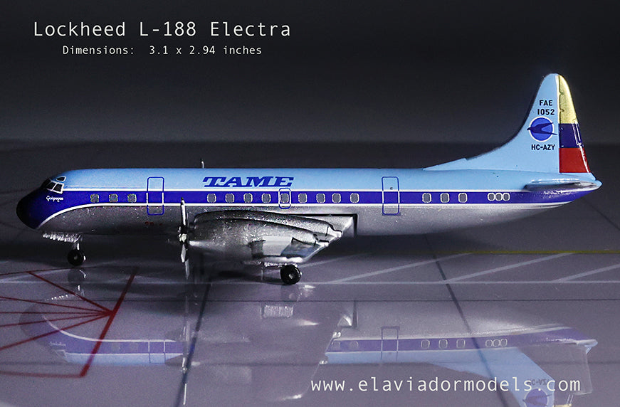TAME Lockheed L-188A Electra / HC-AZY / EAV400-AZY / 1:400 elaviadormodels