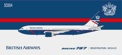 British Airways (USAir) / Boeing B767-200 / N654US / SC004 / 1:400 elaviadormodels