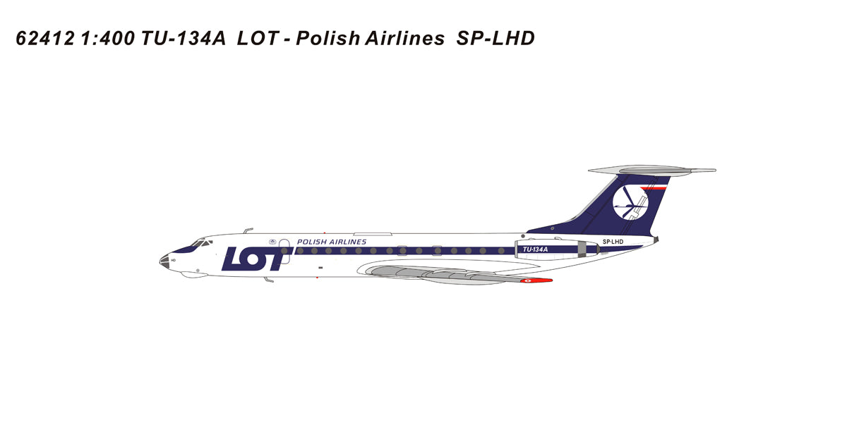 LOT Polish Airlines / Tupolev TU-134A / SP-LHD / 62412 / 1:400