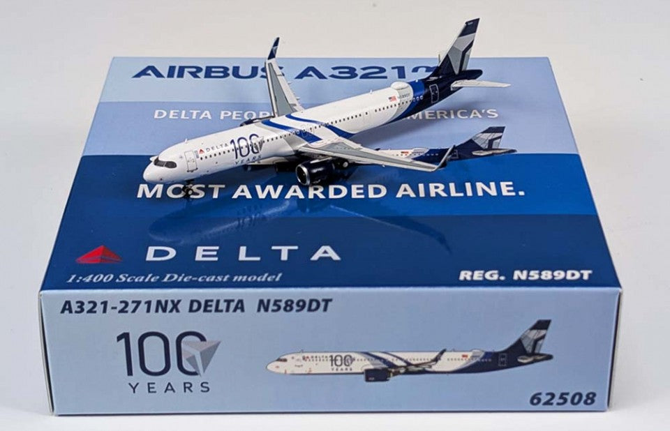 Delta Air Lines (100 years livery) / Airbus A321-271NX / N589DT / 62508 / 1:400 elaviadormodels