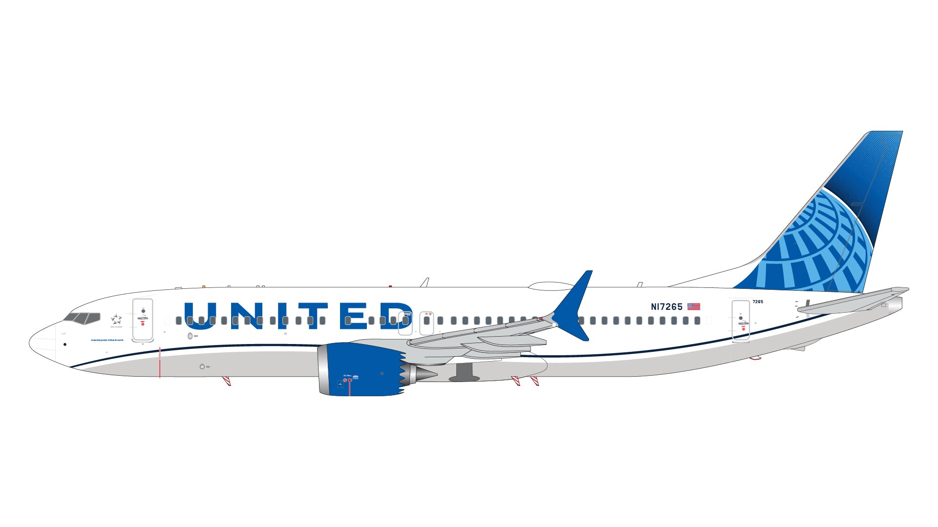 United Airlines / B737 MAX 8 / N17265 / G2UAL1255 / 1:200