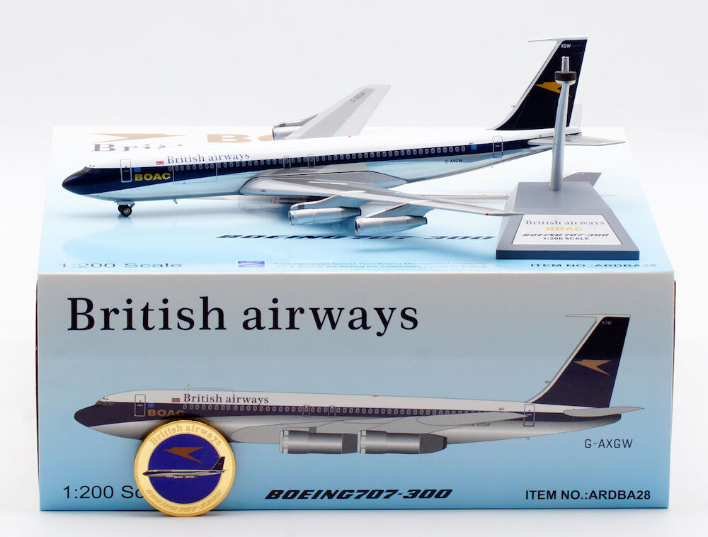 BOAC - British Airways hybrid / Boeing B707-300 / G-AXGW / ARDBA28 / 1:200 *Last Pieces*
