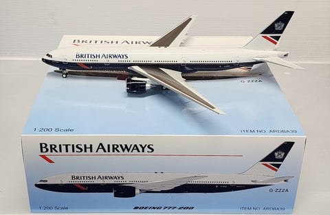 British Airways / Boeing B777-236 / G-ZZZA / ARDBA39 / 1:200 elaviadormodels