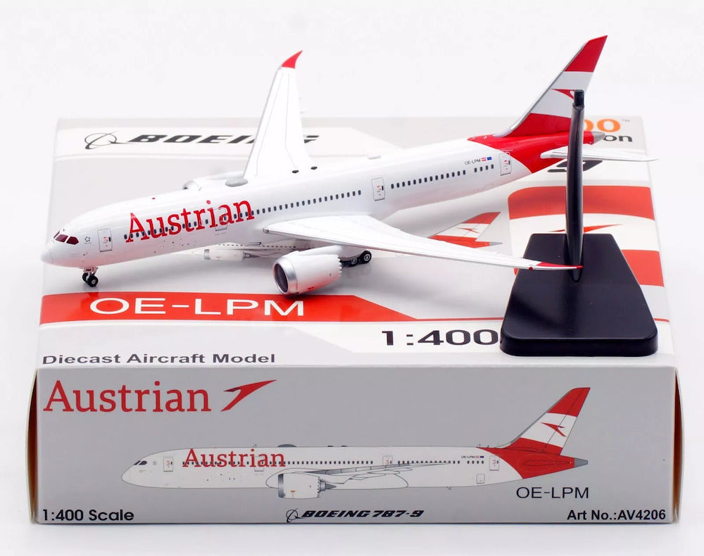 Austrian Airlines / Boeing 787-9 Dreamliner / OE-LPM / AV4206 / elaviadormodels