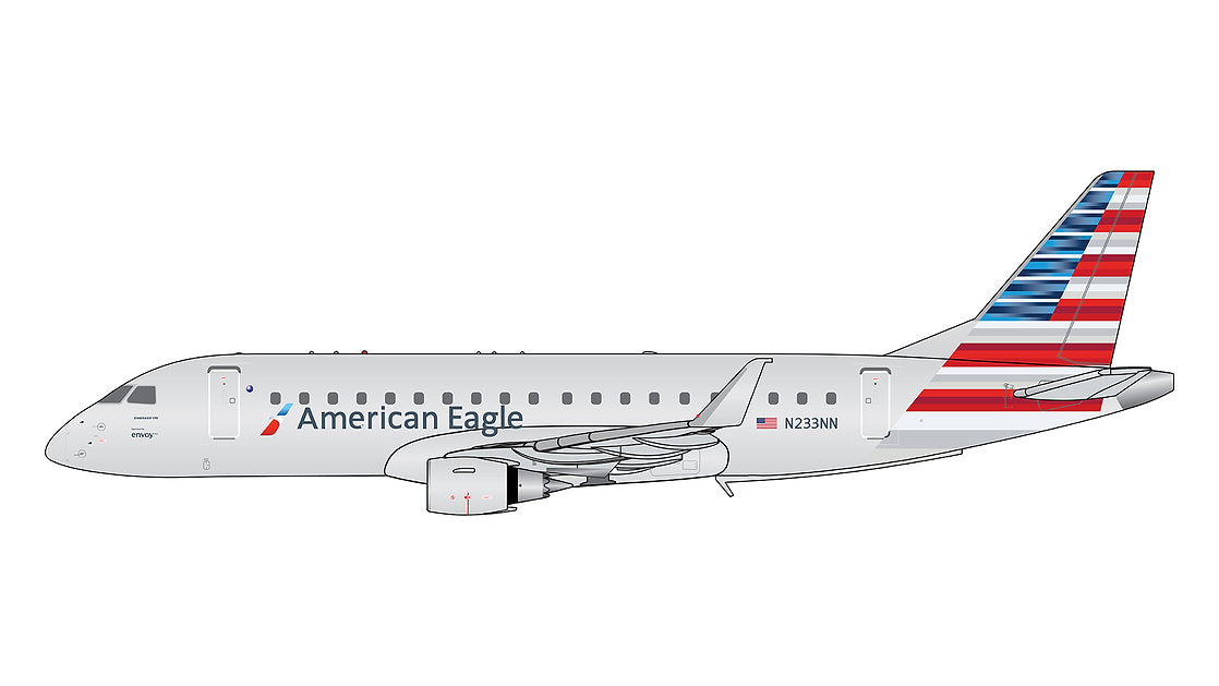 American Eagle / Embraer 175 / N233NN / GJAAL2036 / 1:400 elaviadormodels