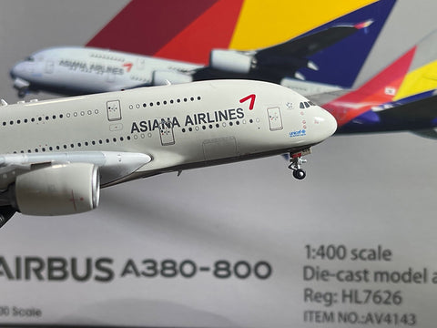 Asiana Airlines / Airbus A380-841 / HL7626 / AV4143 / 1:400