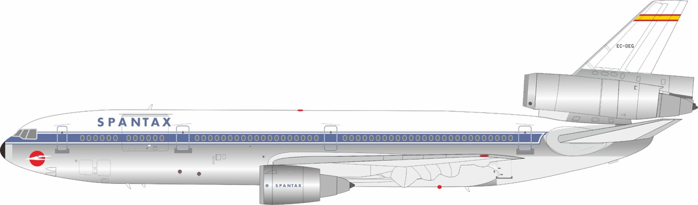 Spantax / McDonnell Douglas DC-10-30 / EC-DEG / B-103-BX-0926P / 1:200 elaviadormodels