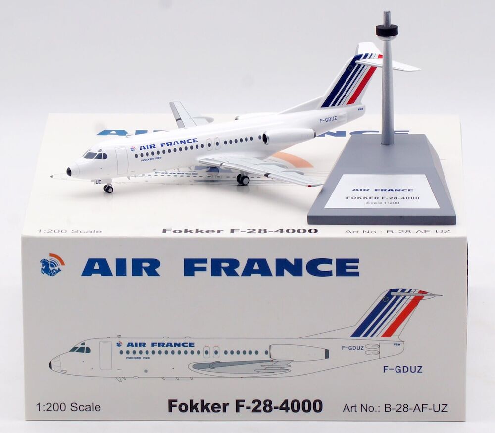 Air France / Fokker F-28-4000 / F-GDUZ / B-28-AF-UZ / 1:200