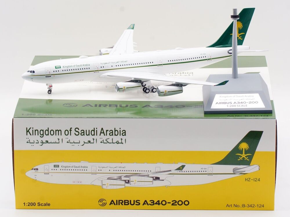 Saudi Arabia – Government / Airbus A340-200 / HZ-124 / B-342-124 / elaviadormodels