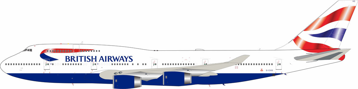 British Airways / Boeing 747-400 / G-CIVO / B-744-CIVO / 1:200 elaviadormodels
