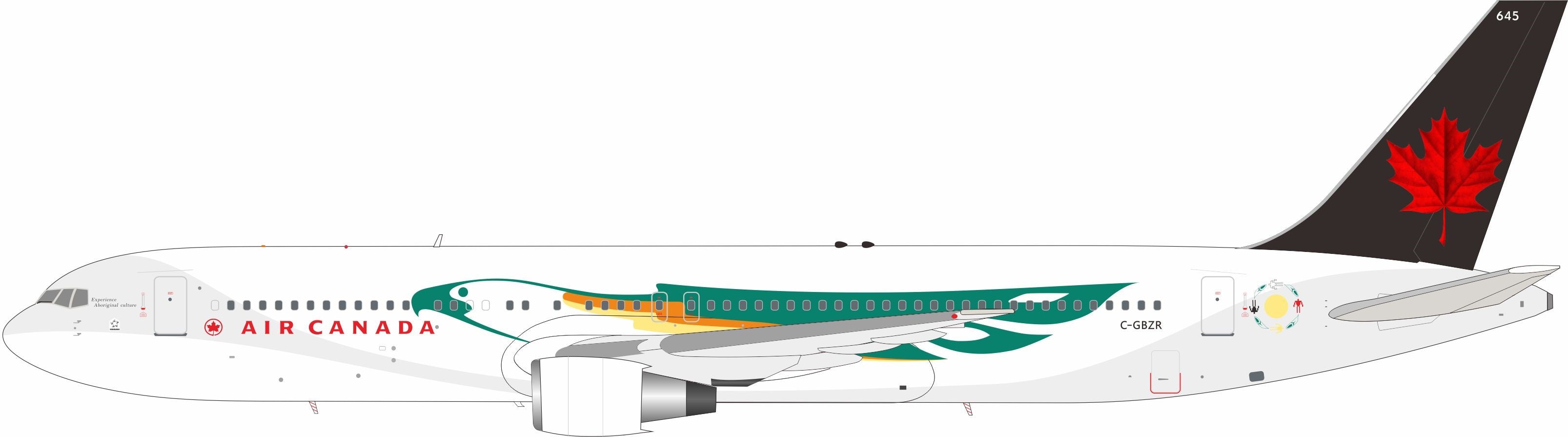 Air Canada / Boeing 767-300 / C-GBZR / B-763-AC-BZR / 1:200 elaviadormodels