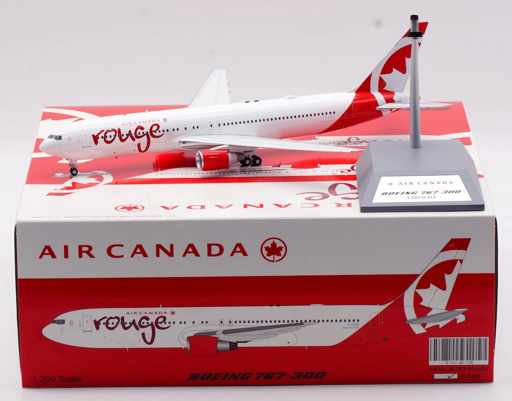 Air Canada Rouge / Boeing 767-300 / C-FJZK / B-763-RV-JZK / elaviadormodels