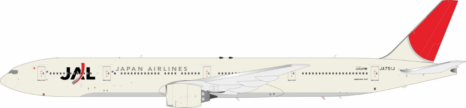 Japan Airlines - JAL  / Boeing 777-300 / JA751J / B-773-JL-51J / elaviadormodels