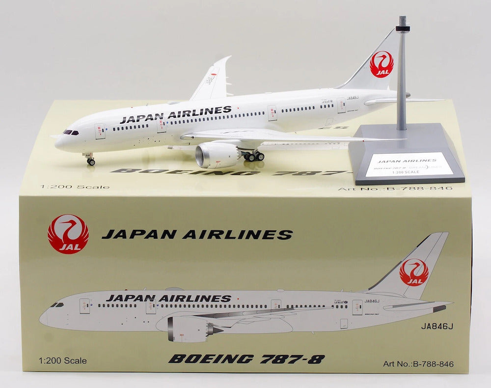 Japan Air Lines - JAL / Boeing 787-8 Dreamliner / JA846J / B-788-846 / 1:200 elaviadormodels