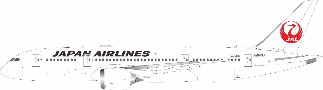 Japan Air Lines - JAL / Boeing 787-8 Dreamliner / JA846J / B-788-846 / 1:200 elaviadormodels