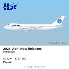Pan Am / Boeing 747-100 / N742PA / B551411P / 1:400