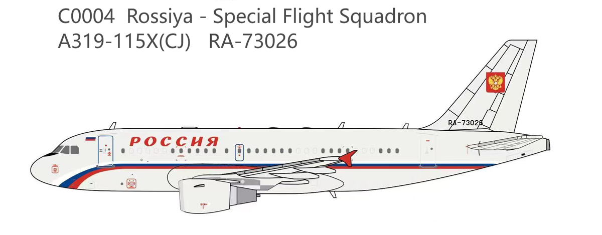 Rossiya (Special Flight Squadron) / Airbus A319 / RA-73026 / C0004 / 1:400