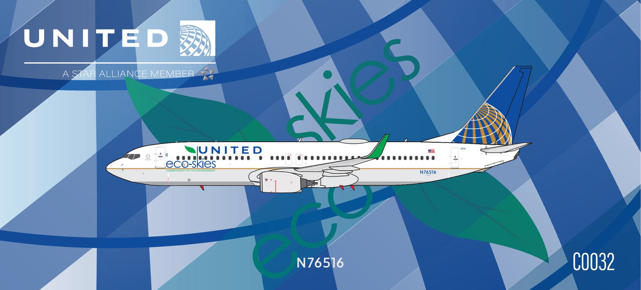 United Airlines / Boeing 737-800 / N76516 / C0032 / 1:400