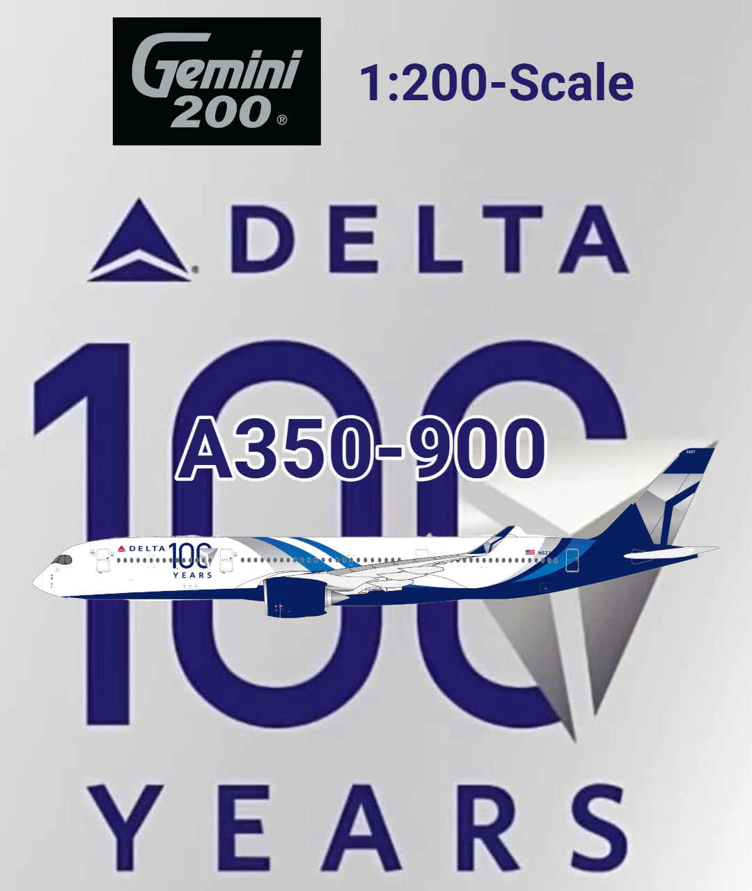Delta Airlines / Airbus A350-900 / N527DN "100 Years" / G2DAL1400 / 1:200