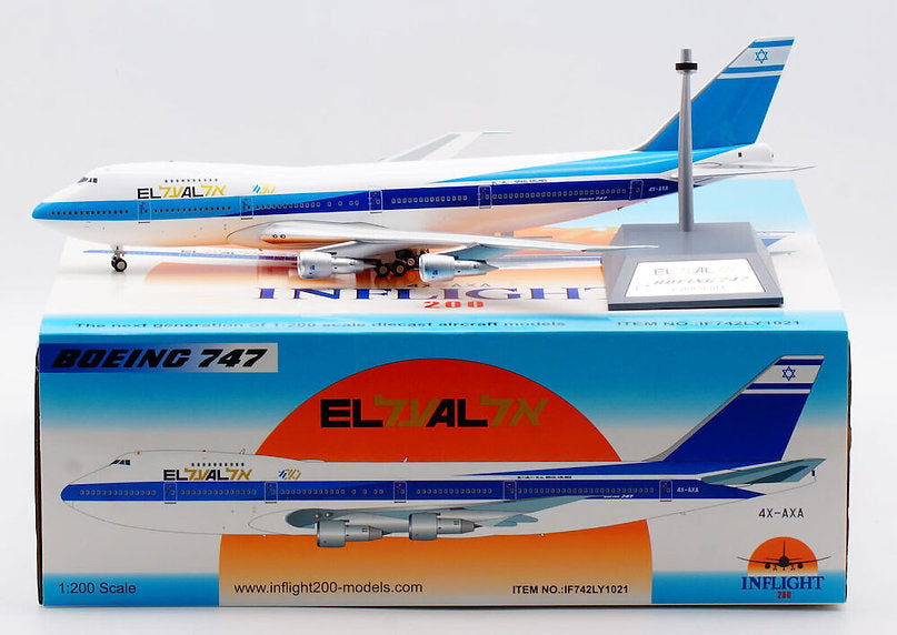 El Al Israel Airlines / Boeing B747-200 / 4X-AXA / IF742LY1021 / 1:200 elaviadormodels