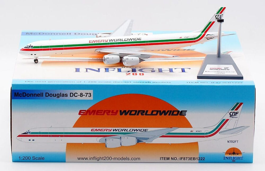 Emery Worldwide  / Douglas DC-8-73(F)  / N792FT / IF873EB1222 / 1:200 elaviadormodels