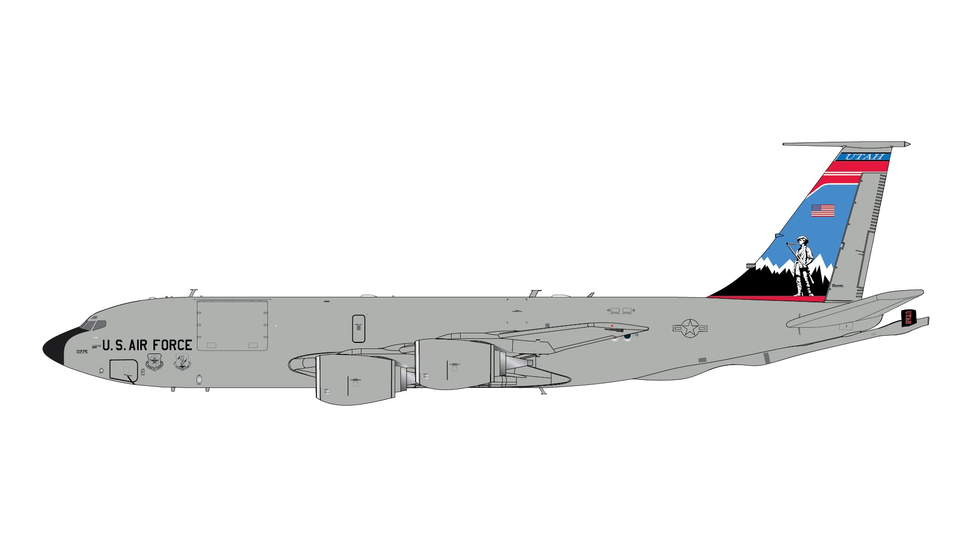 U.S. Air Force / Boeing KC-135R Stratotanker (Utah Air National Guard) / 61-0275 / G2AFO1428/ 1:200 elaviadormodels
